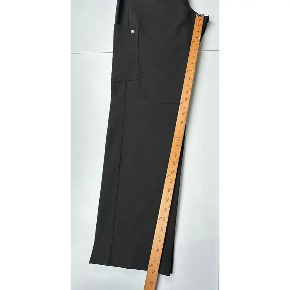 Figs Scrub Pants Mens Extra Large Black Axim Cargo Medical Nursing